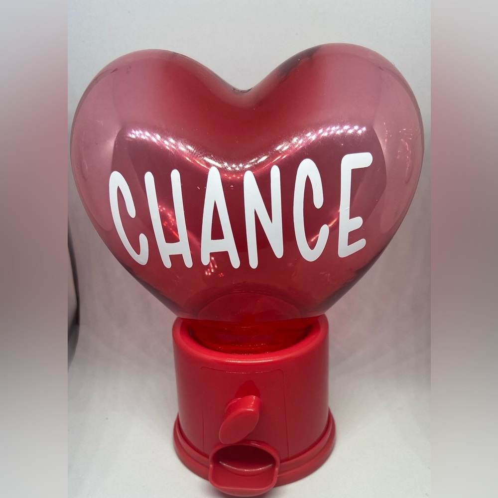 Personalized Heart Treat Pill Candy Gumball Dispenser TikTok Valentines Decor